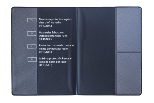 HIDENTITY Reisepasshüllen 0330-07 schwarz