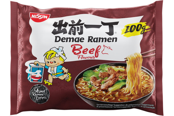 NISSIN Noodles Beef 3784 Beutel 100g