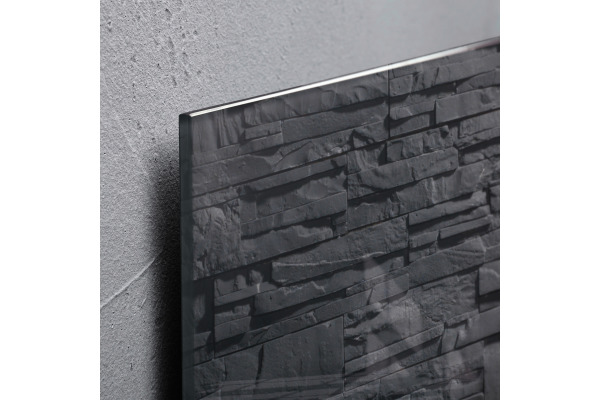 SIGEL Magnettafel Glas GL169 Design Schiefer 480x480x15mm