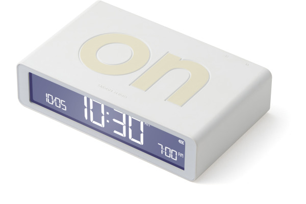LEXON Wecker Flip Classic LR157W9 weiss, USB-C