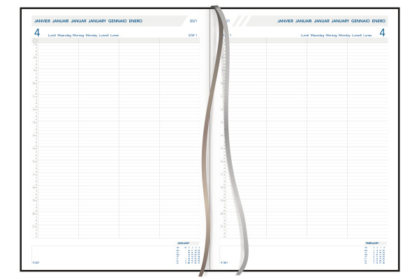 AURORA Agenda Florence Concerto 2026 4015Z 1T/2S schwarz ML 21.5x29.5cm