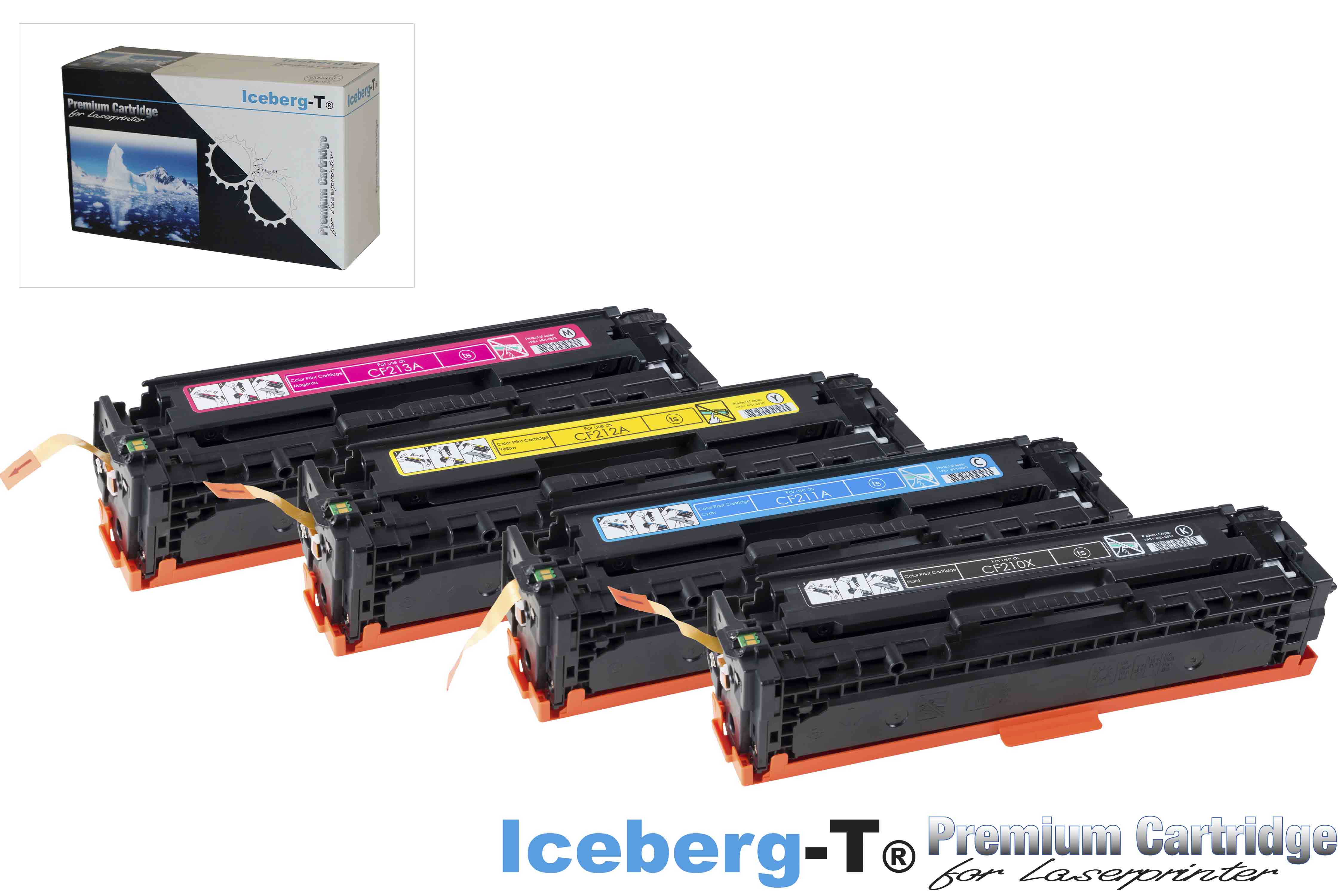 Iceberg-T Toner SET CF210X Set mit allen vier Farben