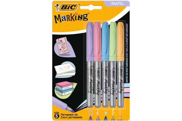 BIC Marker Color Pastel Ink 999132 assortiert 5 Stück