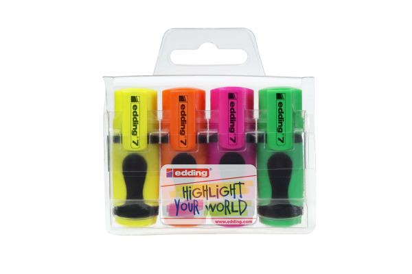 EDDING Textmarker Mini 1-3mm 7-E4 assortiert 4 Stück