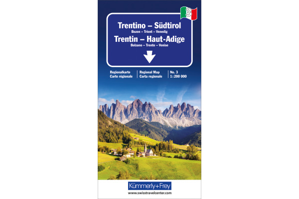 KÜMMERLY Strassenkarte 325901836 Trentino-Südtirol 1:200'000