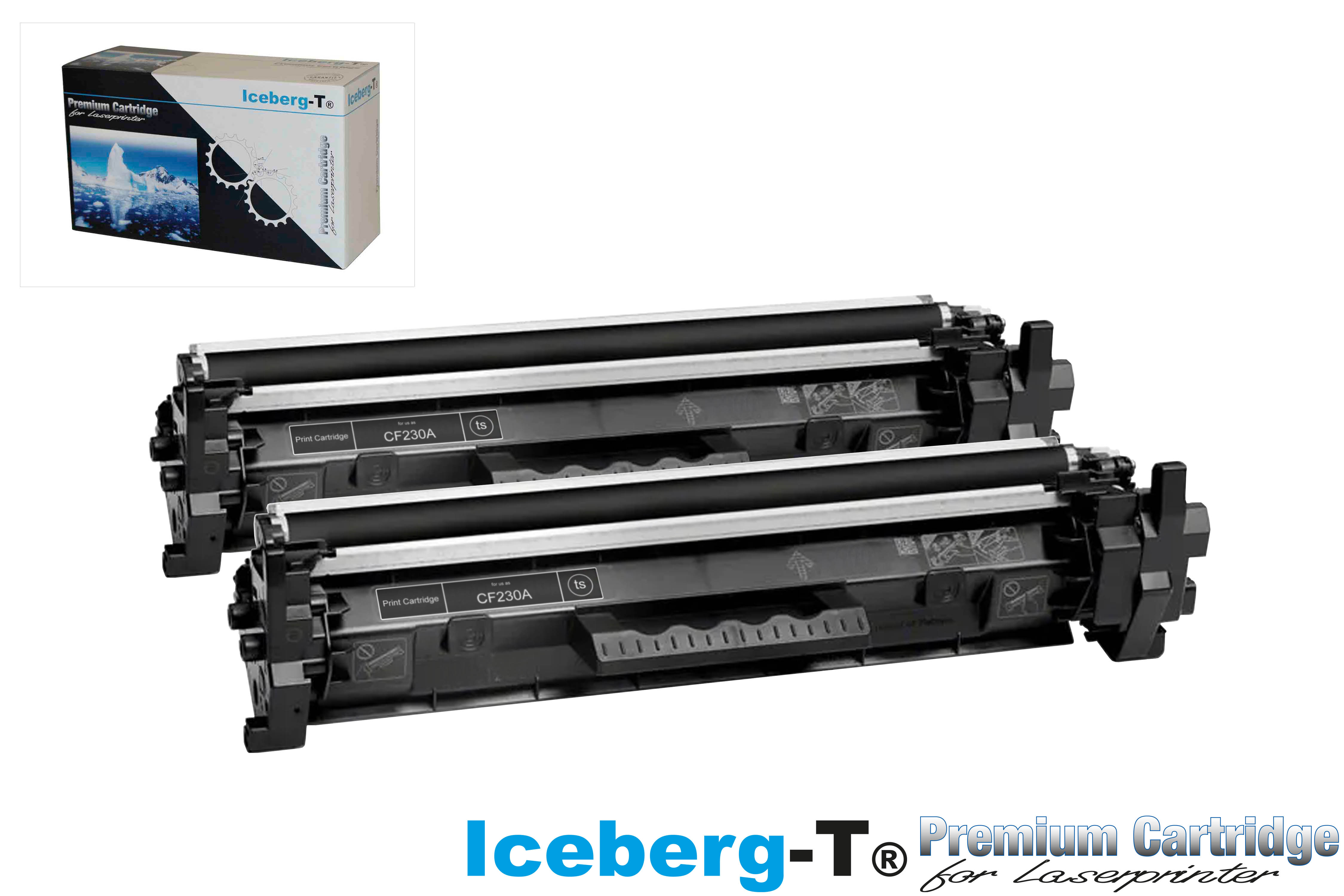 Iceberg-T Toner CF230A DuoPack 2 Stück à 1'600 Seiten, schwarz