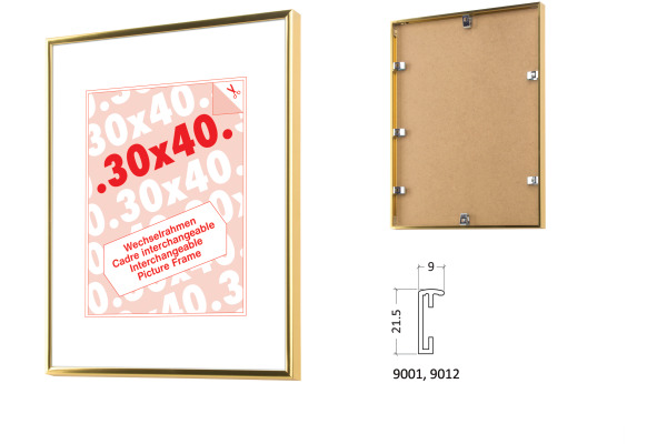 DEBEX Wechselrahmen 24×35cm 910102240 Alu natur