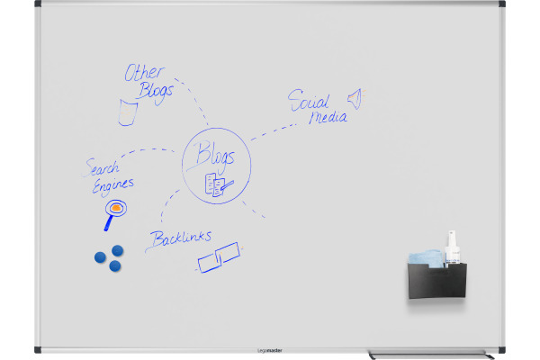 LEGAMASTE Whiteboard 90x120cm 7-108254 Unite Plus emailliert