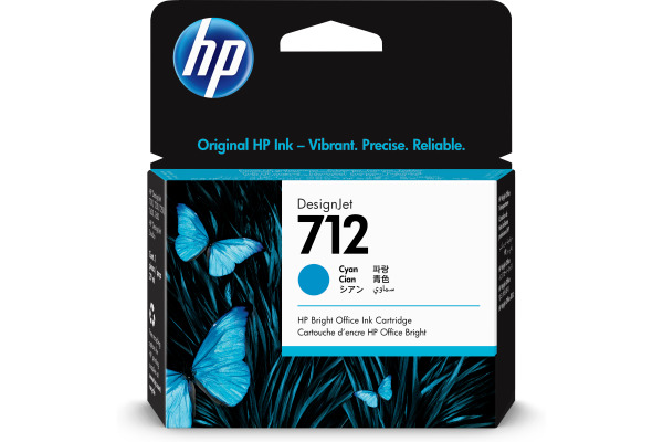 HP Tintenpatrone 712 cyan 3ED67A DesignJet T230/250/630 29ml
