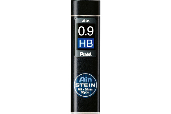 PENTEL Bleistiftmine AINSTEIN 0.9mm C279-HBO schwarz/36 Stück HB