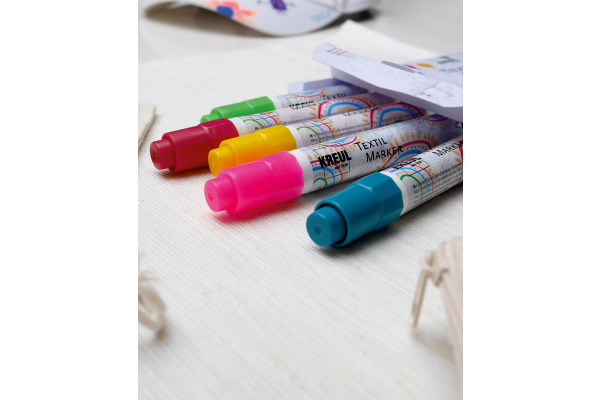 C. KREUL Textilmarker Junior 2-4mm KR-90719 Junior 5 Stück ass.