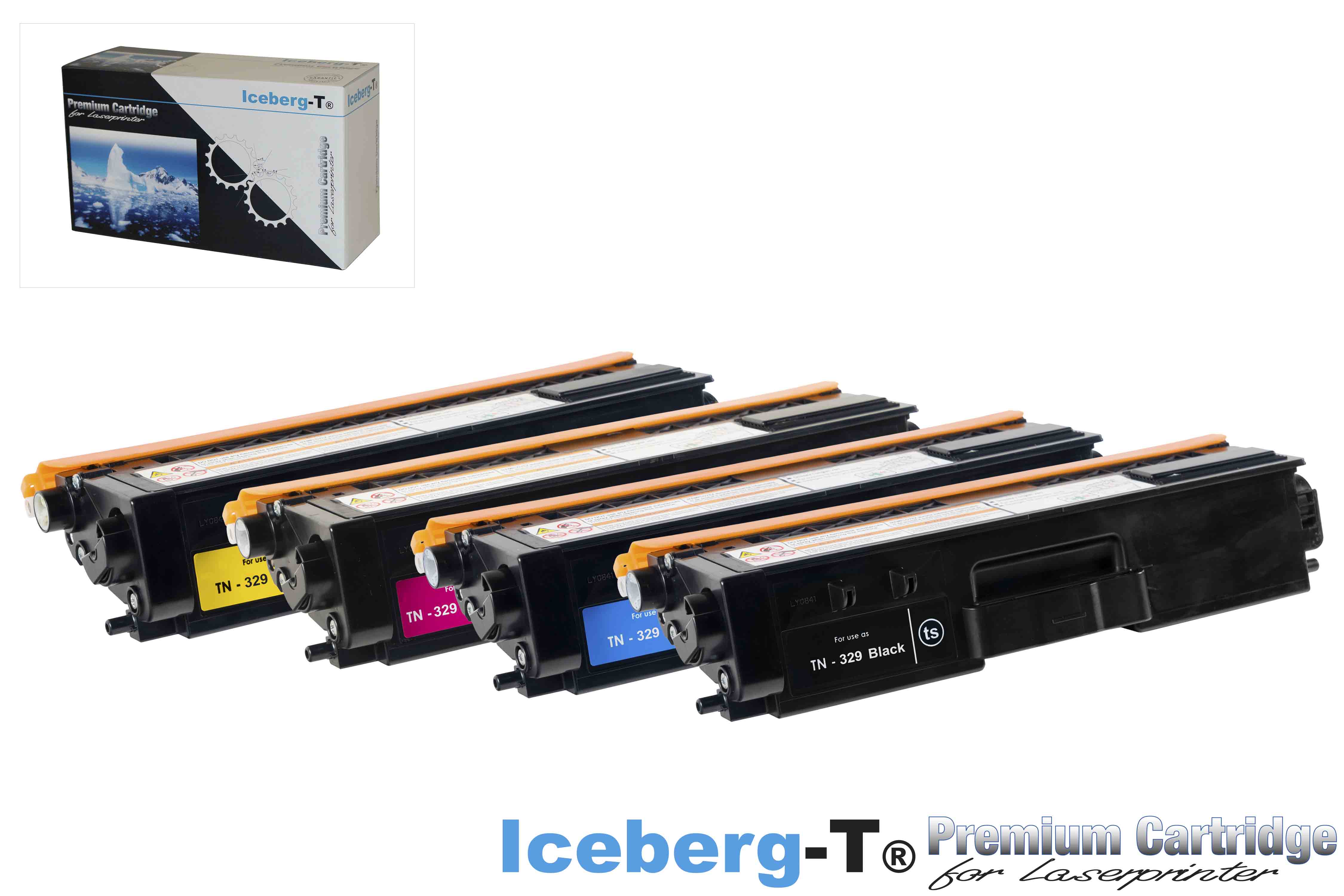 Iceberg-T Toner SET TN-329 Set mit allen vier Farben