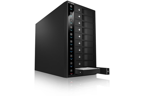ICY BOX 10-Bay External SINGLE System "IB3810U3 for 10x SATA 3.5"" HDD"