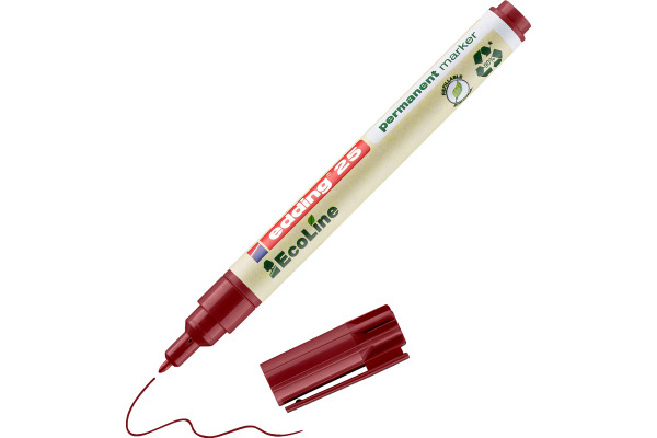 EDDING Permanent Marker 25 EcoLine 25-2 rot