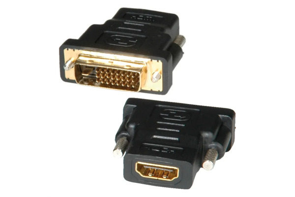 ROLINE DVI-D (24+1) - HDMI Adapter 12.03.311 Black, ST/BU, 1080p