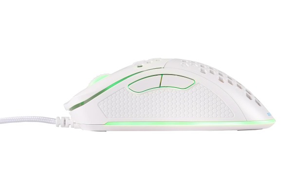 DELTACO Lightweight Gaming Mouse,RGB GAM108W White, WM75