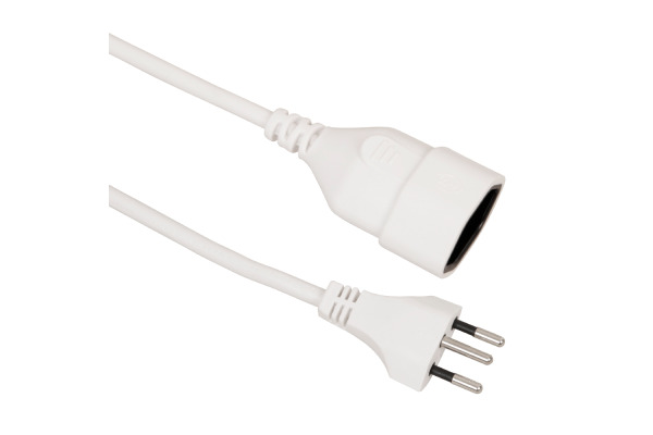 S-ELECTRO Verlängerungskabel 02.900.3W weiss, 3m