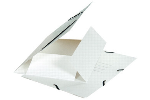 BIELLA Gummibandmappe A4 17840101U weiss, 355gm2 200 Bl.