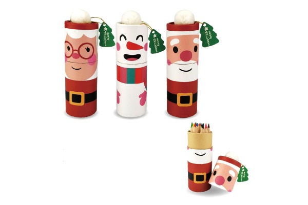 ROOST Mini Farbstifte X-mas XCP-001 12-teilig 3 ass.