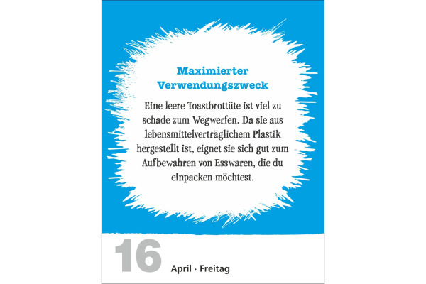 HARENBERG Abreisskalender 2027 330994927 Lifehacks DE 11x14cm