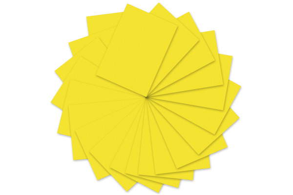 URSUS Tonzeichenpapier A4 2174612 130g, citronengelb 100 Blatt