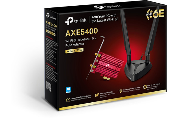 TP-LINK Archer TXE75E ARC.TX75E AXE5400 WiFi 6E BT PCI-E Ada.