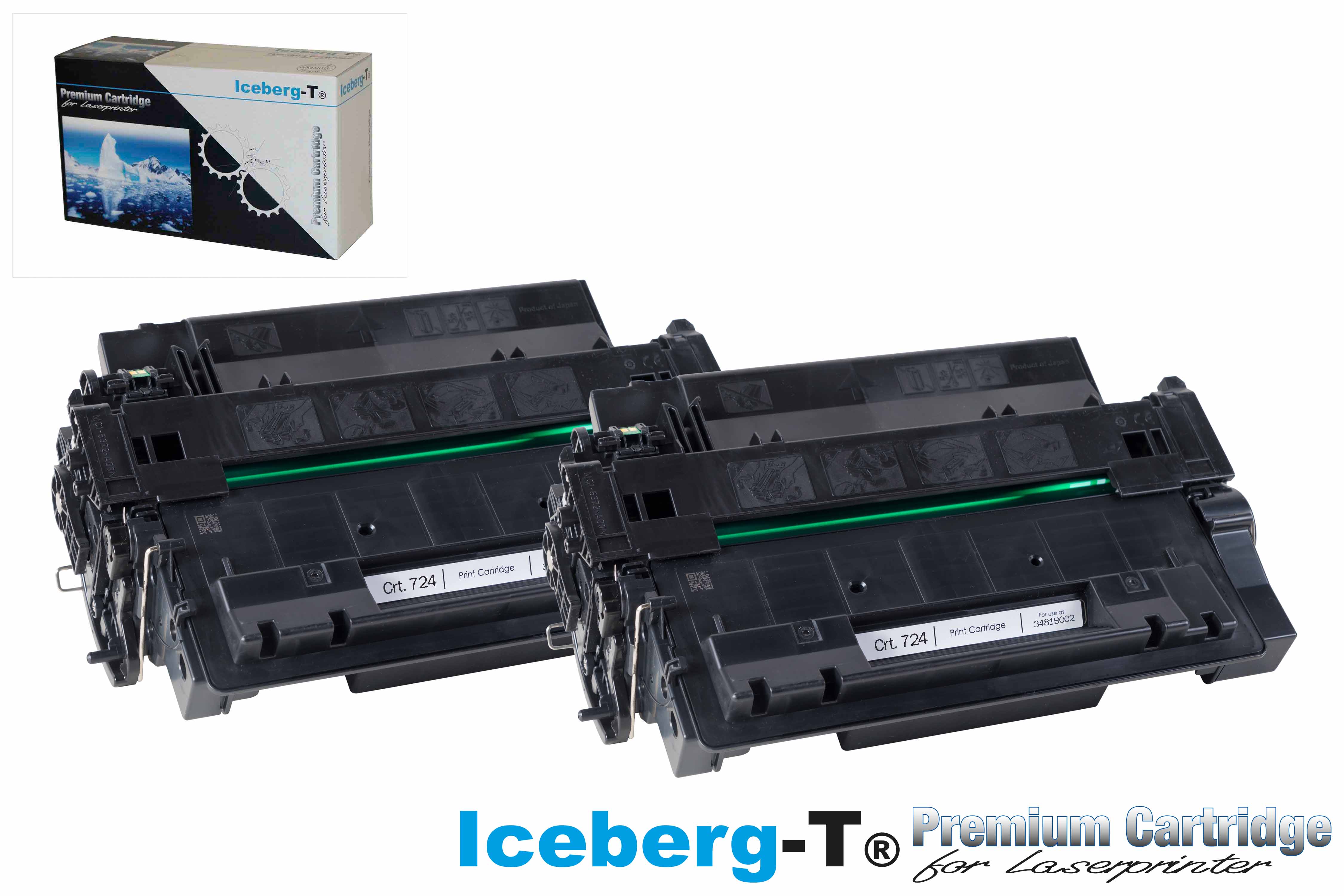 Iceberg-T Toner Crt. 724 DuoPack 2 Stück à 6'000 Seiten, schwarz