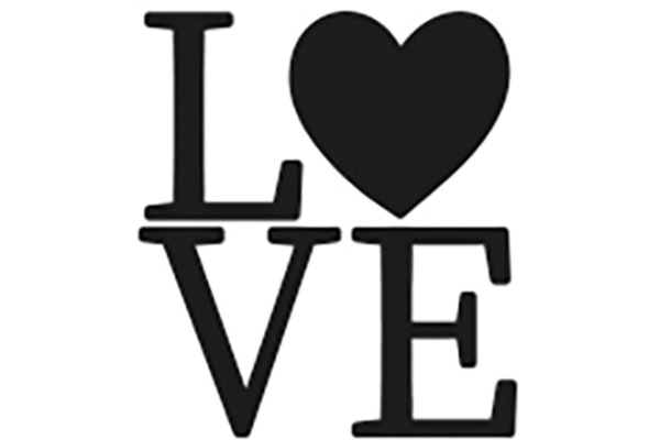 ALADINE Siegel für Wachsstempel 55458 Love
