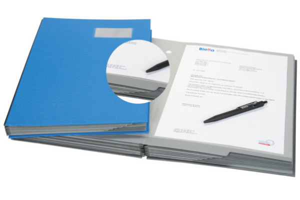 BIELLA Unterschriftenmappe A4 34142005U blau 20-teilig
