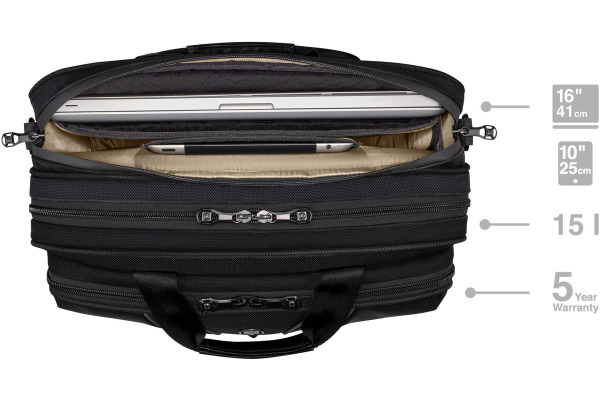 WENGER Laptop Briefcase 16inch 653630 Legacy Black Series Black