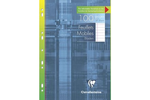 CLAIREFON Ringbucheinlagen A4 1733C liniert 50 Stück