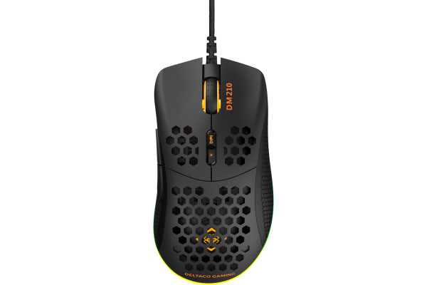 DELTACO Lightweight Gaming Mouse,RGB GAM108 black, DM210