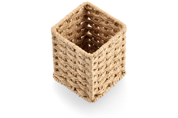 ZELLER Stiftehalter 15210 papiergeflecht 8x8x10.7cm