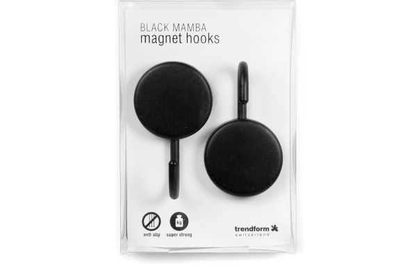 TRENDFORM Hakenmagnet Black Mamba MM4556 schwarz 2 Stück