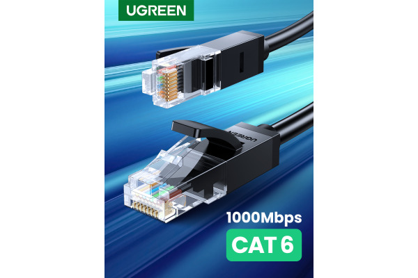 UGREEN Cable Cat 6 U/UTP Lan 20162 5m, Black