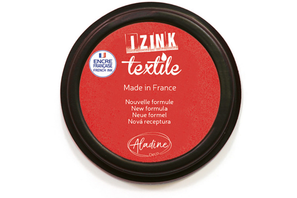 ALADINE Textilstempelkissen IZINK 19011 rot