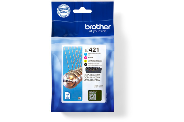 BROTHER Valuepack Tinte CMYBK LC-421VAL DCP-J1050 200 Seiten