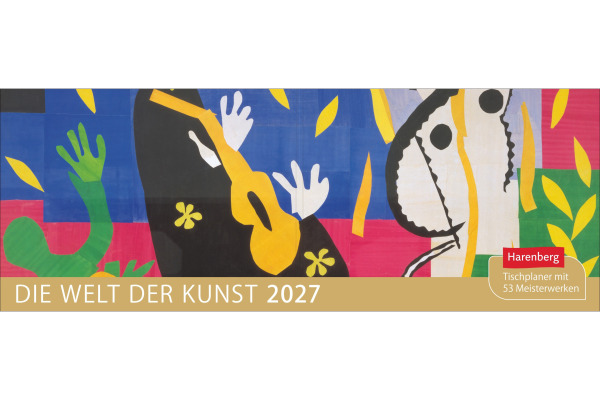 HARENBERG Pultkalender 2027 331013827 Die Welt der Kunst 29.9x11.1cm