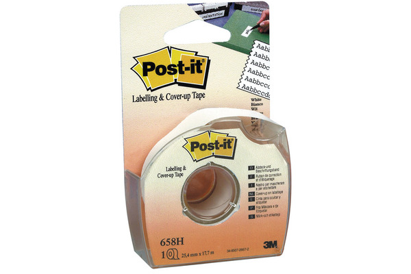 POST-IT Abdeckband 25mmx17.7m 658H weiss auf Abroller