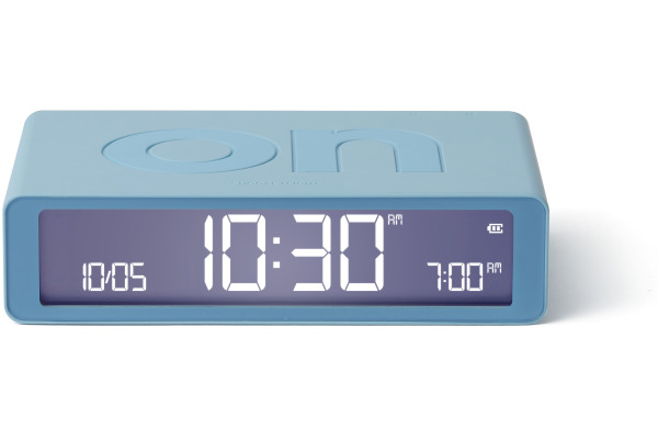 LEXON Wecker Flip Classic LR157LB1 hellblau, USB-C