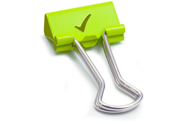 RAPESCO Foldback Clip Emoji 19mm 1421 grün 80 Stück