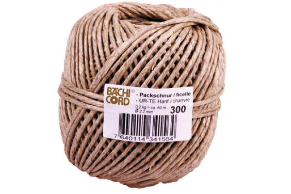 BAECHI Packschnur Hanf 511003002 60m, 200g 2,2mm