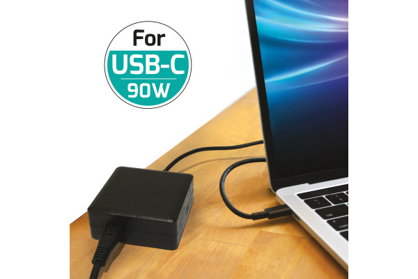 PORT PowerSupply 90W-Type C-EU 900098 black