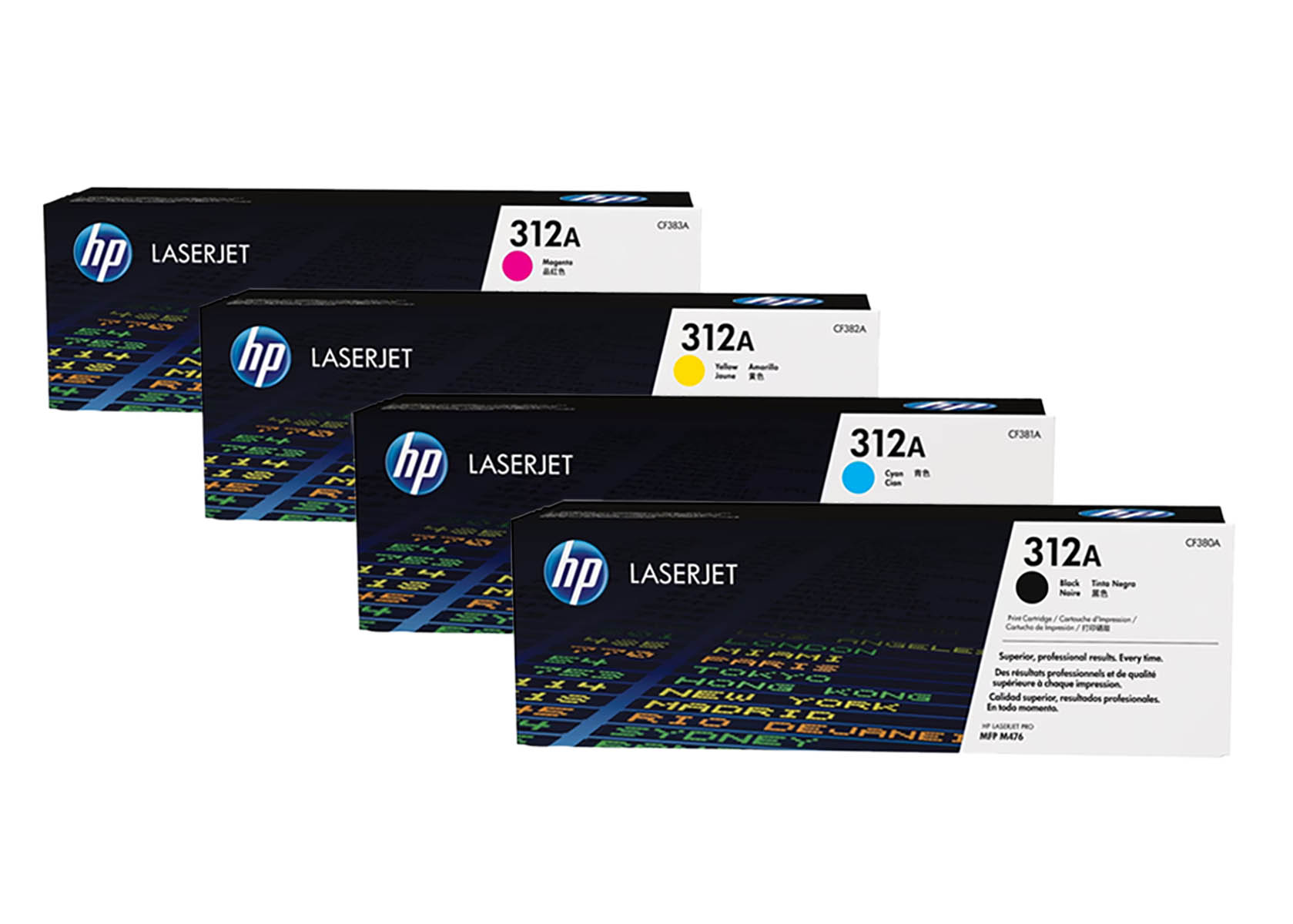 Original HP CF380A / 312A SET Multipack / Set mit allen vier Farben