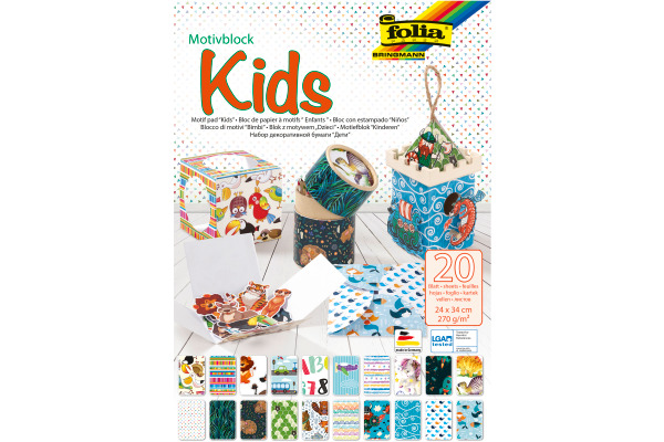 FOLIA Motivblock 48949 KIDS 20 Blatt ass.