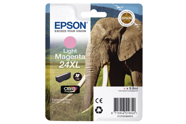 EPSON Tintenpatrone 24XL light mag. T243640 XP 750/850 500 Seiten