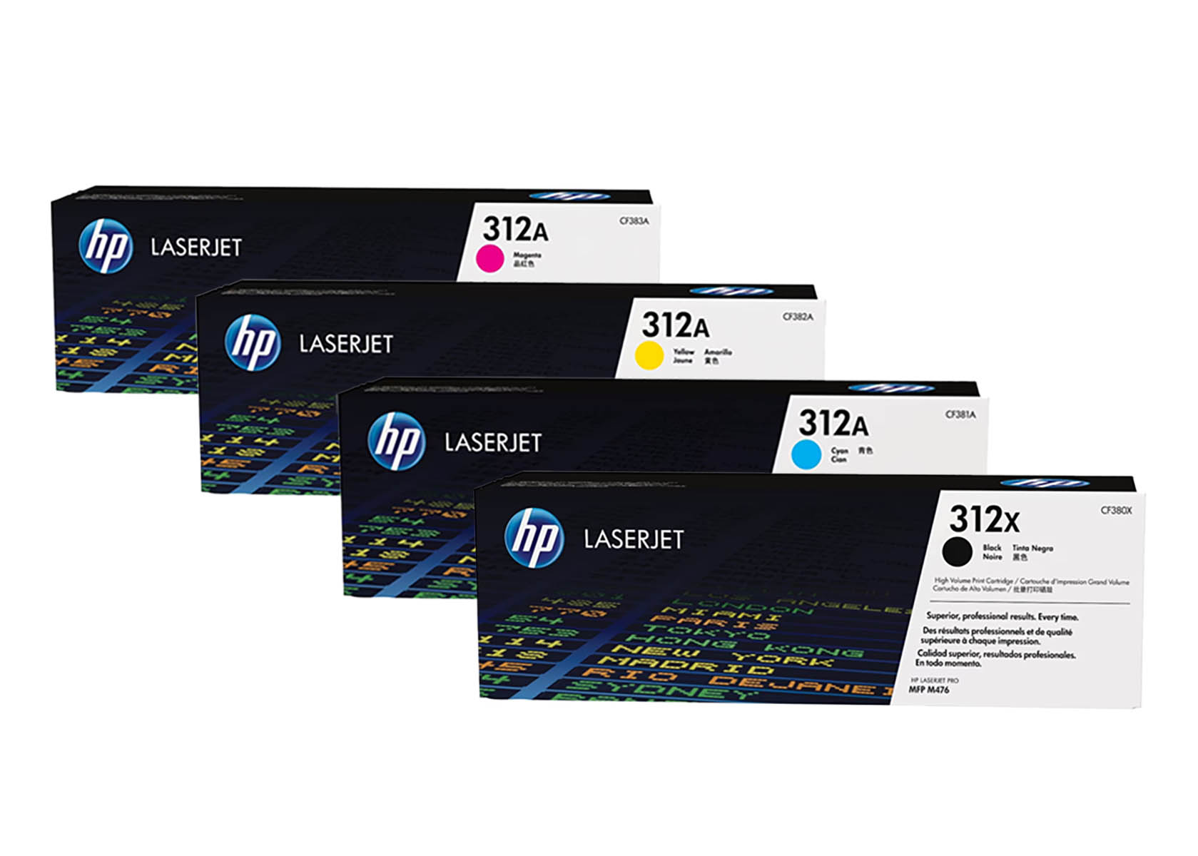 Original HP 312X / CF380X SET Multipack / Set mit allen vier Farben