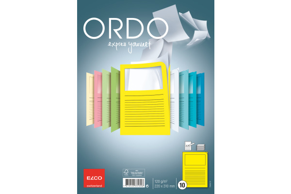 ELCO Organisationsmappe Ordo A4 73695.72 classico, gelb 10 Stück
