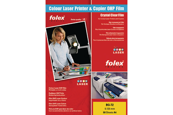 FOLEX Laserfolie BG-72 A4 29720.125 50 Folien