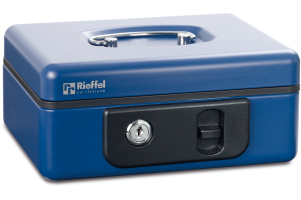 RIEFFEL Geldkassette DeLuxe 3 A13184 23x18,5x8cm blau
